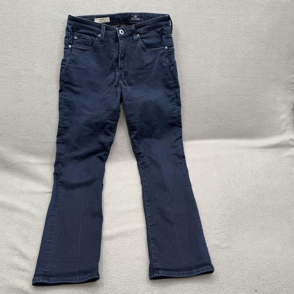 AG Adriano Goldschmied Jeans Womens‎ 26R The Stacy Mid Rise Straight Dark Wash
